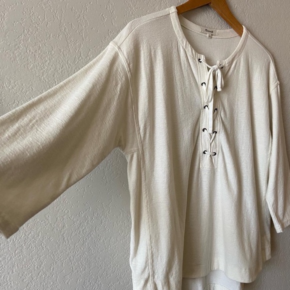 Madewell Libra Lace Up Tee - Picture 5 of 7
